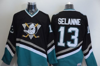Anaheim Ducks -13 Teemu Selanne Black CCM Throwback Stitched NHL Jersey