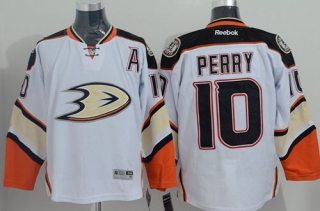 Anaheim Ducks -10 Corey Perry White New Road Stitched NHL Jersey