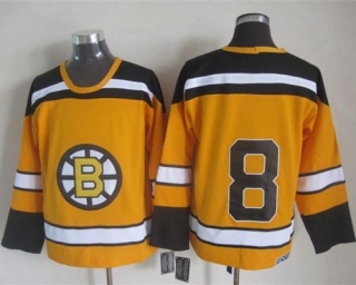 Boston Bruins -8 Cam Neely Yellow CCM Throwback Stitched NHL Jersey