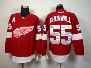 Detroit Red Wings -55 Niklas Kronwall Red Stitched NHL Jersey