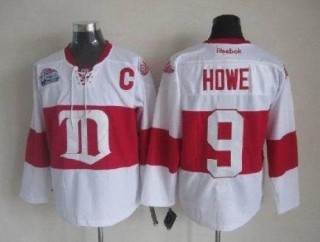 Detroit Red Wings -9 Gordie Howe White Winter Classic Stitched NHL Jersey