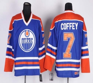Edmonton Oilers -7 Paul Coffey Light Blue CCM Throwback Stitched NHL Jersey