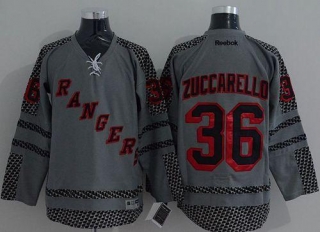 New York Islanders -36 Mats Zuccarello Charcoal Cross Check Fashion Stitched NHL Jersey