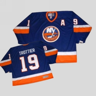 New York Islanders -19 Bryan Trottier Stitched Baby Blue CCM Throwback NHL Jersey