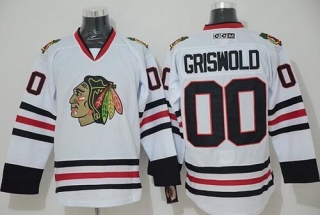 Chicago Blackhawks -00 Clark Griswold White CCM Throwback Stitched NHL Jersey