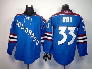 Colorado Avalanche -33 Patrick Roy Blue Third Stitched NHL Jersey