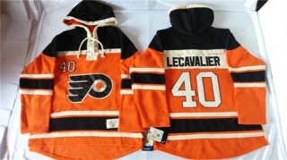 Philadelphia Flyers -40 Vincent Lecavalier Orange Sawyer Hooded Sweatshirt Stitched NHL Jersey