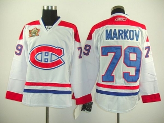 Montreal Canadiens -79 Andrei Markov Stitched White Heritage Classic Style NHL Jersey
