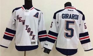 New York Rangers -5 Dan Girardi White 2014 Stadium Series Stitched NHL Jersey