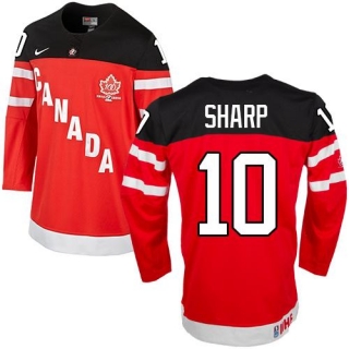 Olympic CA 10 Patrick Sharp Red 100th Anniversary Stitched NHL Jersey