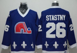 Quebec Nordiques -26 Peter Stastny Blue CCM Throwback Stitched NHL Jersey
