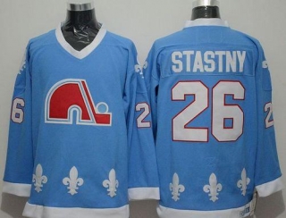 Nordiques -26 Peter Stastny Light Blue CCM Throwback Stitched NHL Jersey