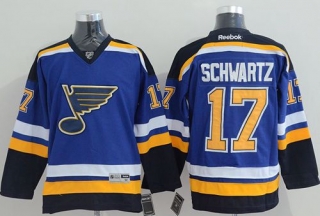 St Louis Blues -17 Jaden Schwartz Light Blue Home Stitched NHL Jersey