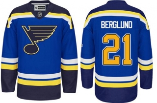 St Louis Blues -21 Patrik Berglund Light Blue Home Stitched NHL Jersey