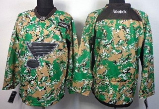 St Louis Blues Blank Camo Veterans Day Practice Stitched NHL Jersey
