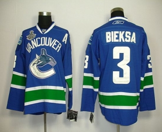 Vancouver Canucks 2011 Stanley Cup Finals -3 Kevin Bieksa Blue Stitched NHL Jersey