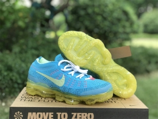 Authentic Nike Vapormax 2023 Flyknit Blue/Yellow
