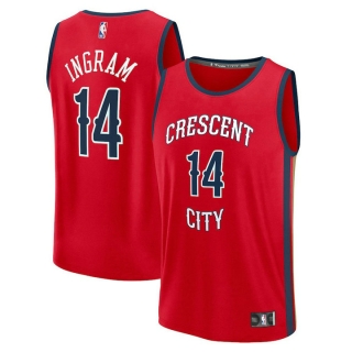 Men's New Orleans Pelicans Brandon Ingram Fanatics Branded Red Fast Break Replica Jersey - Statement Edition