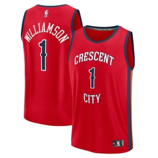 Men's New Orleans Pelicans Zion Williamson Fanatics Branded Red Fast Break Replica Jersey - Statement Edition