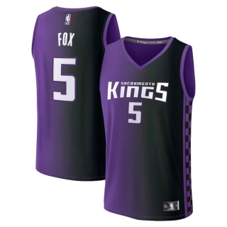 Men's Sacramento Kings De'Aaron Fox Fanatics Branded Purple 2023-24 Fast Break Replica Jersey - Statement Edition