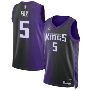 Unisex Sacramento Kings De'Aaron Fox Jordan Brand Purple Swingman Jersey - Statement Edition