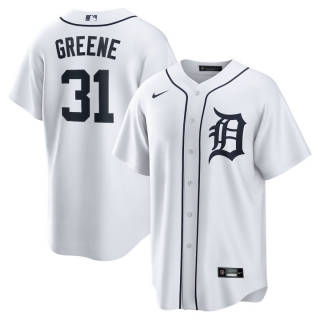 Men's Detroit Tigers Riley Greene Nike White Replica Player Jersey