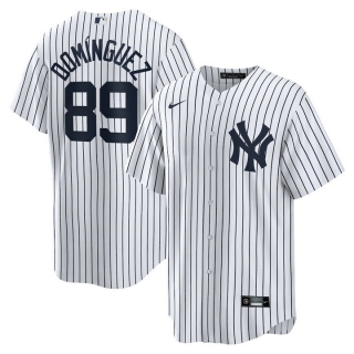 Men's New York Yankees Jasson Dominguez Nike White Home Official Replica Player Jersey