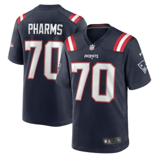 Men's New England Patriots Jeremiah Pharms Jr Nike Navy Team Game Jersey