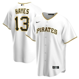 Men's Pittsburgh Pirates Ke'Bryan Hayes Nike White Home Replica Jersey