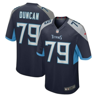 Men's Tennessee Titans Jaelyn Duncan Nike Navy Team Game Jersey