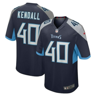 Men's Tennessee Titans Anthony Kendall Nike Navy Team Game Jersey