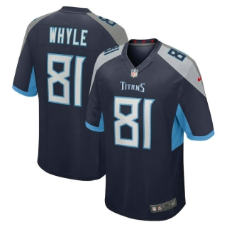 Men's Tennessee Titans Josh Whyle Nike Navy Team Game Jersey