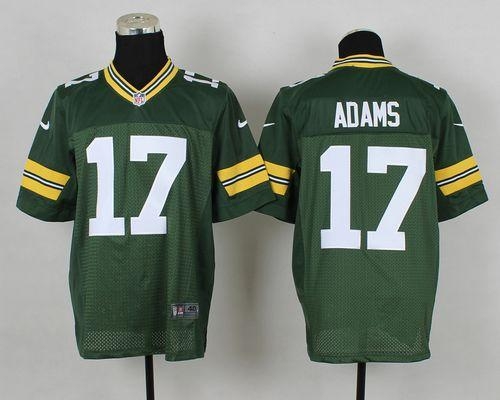 Nike Green Bay Packers #17 Davante Adams Green Team Color Men's Stitched NFL Elite Jersey