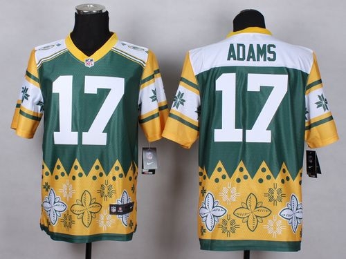 Nike Green Bay Packers #17 Davante Adams Green Men's Stitched NFL Elite Noble Fashion Jersey