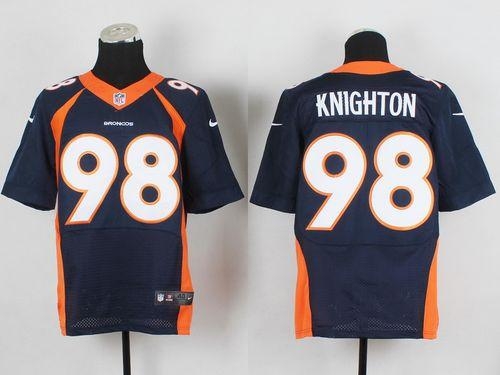 Nike Denver Broncos #98 Terrance Knighton Navy Blue Alternate Men's Stitched NFL New Elite Jersey