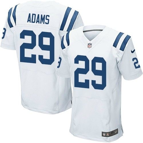 Nike Indianapolis Colts #29 Mike Adams White Men's Stitched NFL Elite Jersey