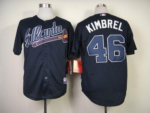 Atlanta Braves #46 Craig Kimbrel Blue Cool Base Stitched MLB Jersey