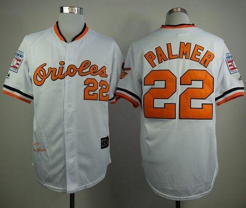 Mitchell And Ness 1970 Baltimore Orioles #22 Jim Palmer White Throwback Stitched MLB Jersey
