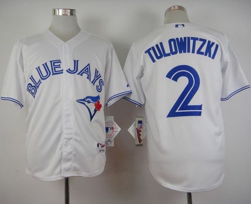 Toronto Blue Jays #2 Troy Tulowitzki White Cool Base Stitched MLB Jersey