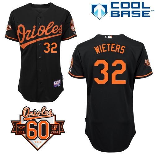 Baltimore Orioles #32 Matt Wieters Black Cool Base Stitched MLB Jersey