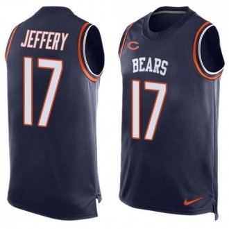 Nike Bears -17 Alshon Jeffery Navy Blue Team Color Stitched NFL Limited Tank Top Jersey