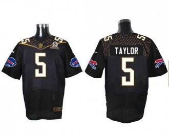 Nike Buffalo Bills -5 Tyrod Taylor Black 2016 Pro Bowl Stitched NFL Elite Jersey