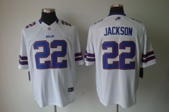 Nike Bills -22 Fred Jackson White Stitched NFL Limited Jersey
