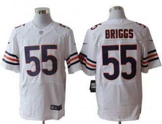 Nike Bears -55 Lance Briggs White Stitched NFL Elite Jersey