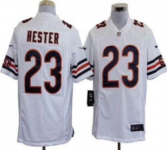 Nike Bears -23 Devin Hester White Stitched NFL Game Jersey