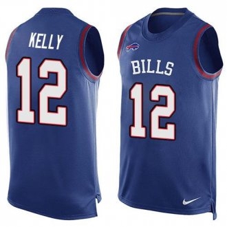 Nike Buffalo Bills -12 Jim Kelly Royal Blue Team Color Stitched NFL Limited Tank Top Jersey