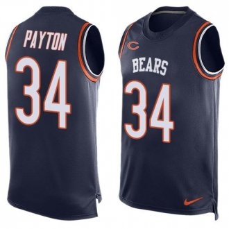 Nike Bears -34 Walter Payton Navy Blue Team Color Stitched NFL Limited Tank Top Jersey