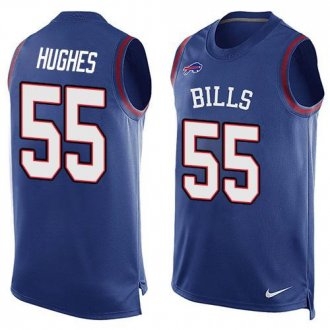 Nike Buffalo Bills -55 Jerry Hughes Royal Blue Team Color Stitched NFL Limited Tank Top Jersey