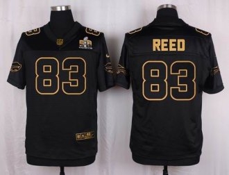 Nike Buffalo Bills -83 Andre Reed Black Stitched NFL Elite Pro Line Gold Collection Jersey