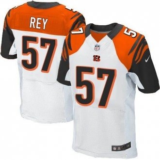 Nike Cincinnati Bengals -57 Vincent Rey White Stitched NFL Elite Jersey